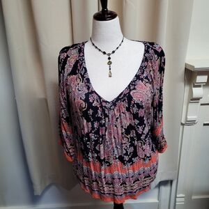 Bila XL Paisley Print Top Made In India